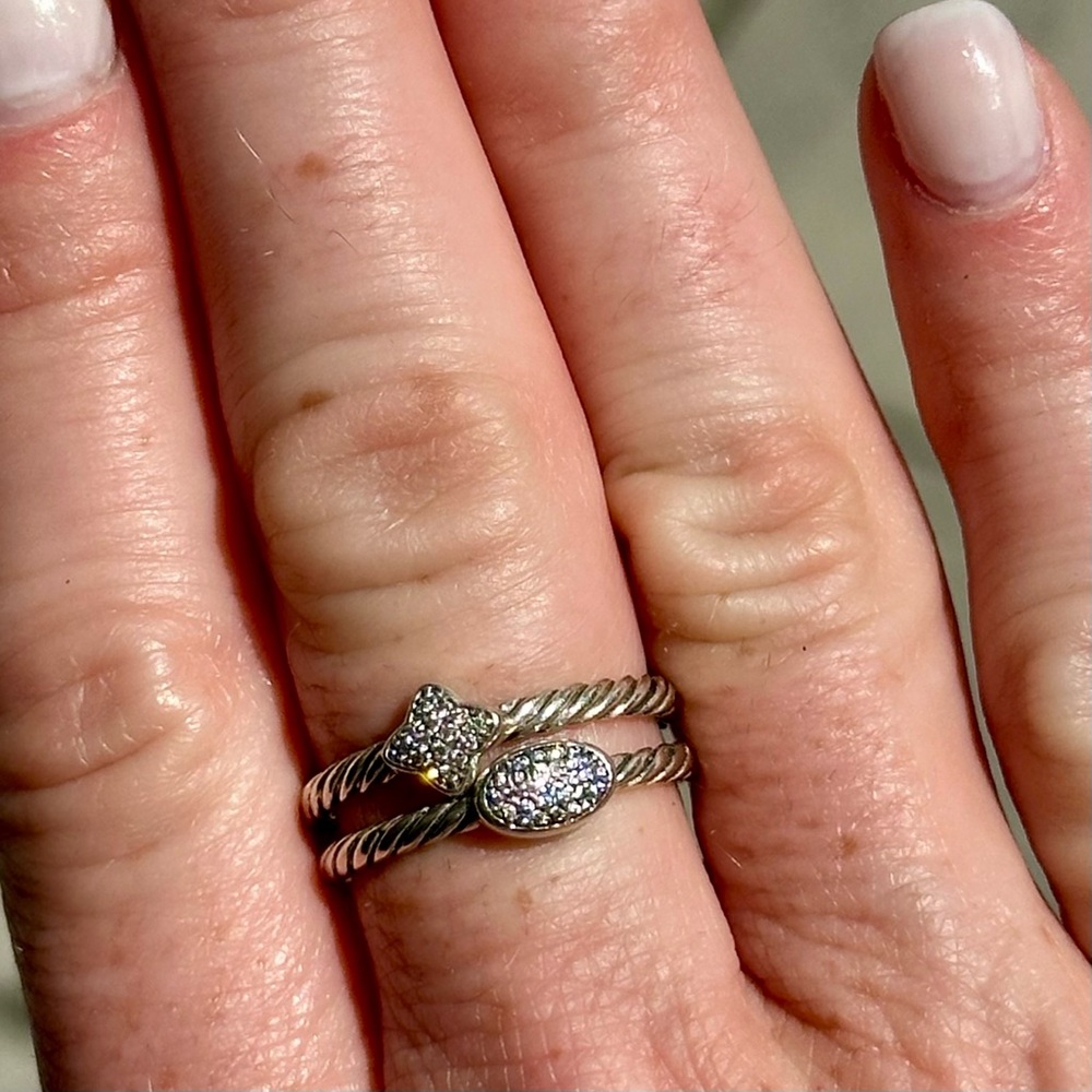 Authentic DY Quatrefoil Ring